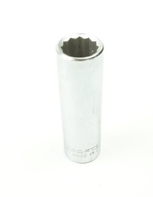 Craftsman -EE- 1/2″ 12 Point Deep Chrome Socket 3/8″ Drive 43312 USA