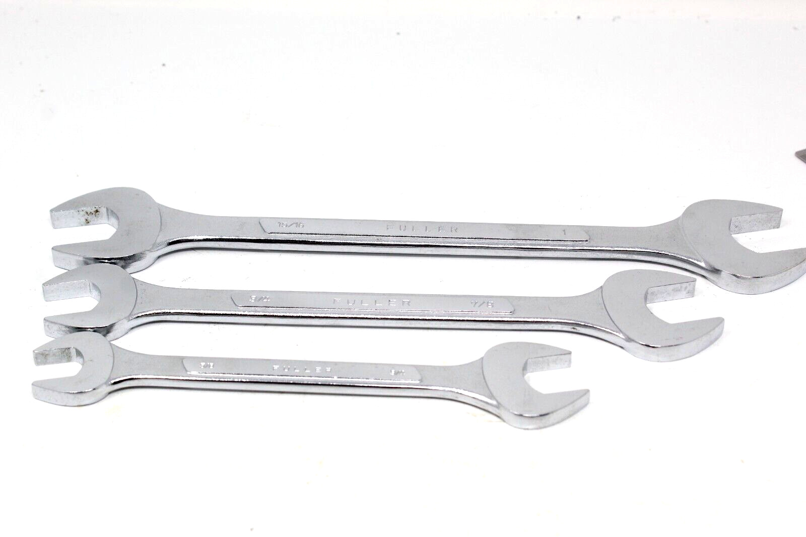 Fuller Set of 3 5/8″x3/4″ 3/4″ x 7/8″ 15/16″x1″ Open End Wrenches Japan