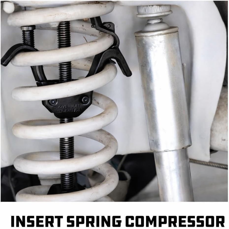 All-in-One Coil Spring Compressor Tool for Cars & Trucks – Black, Safe Design