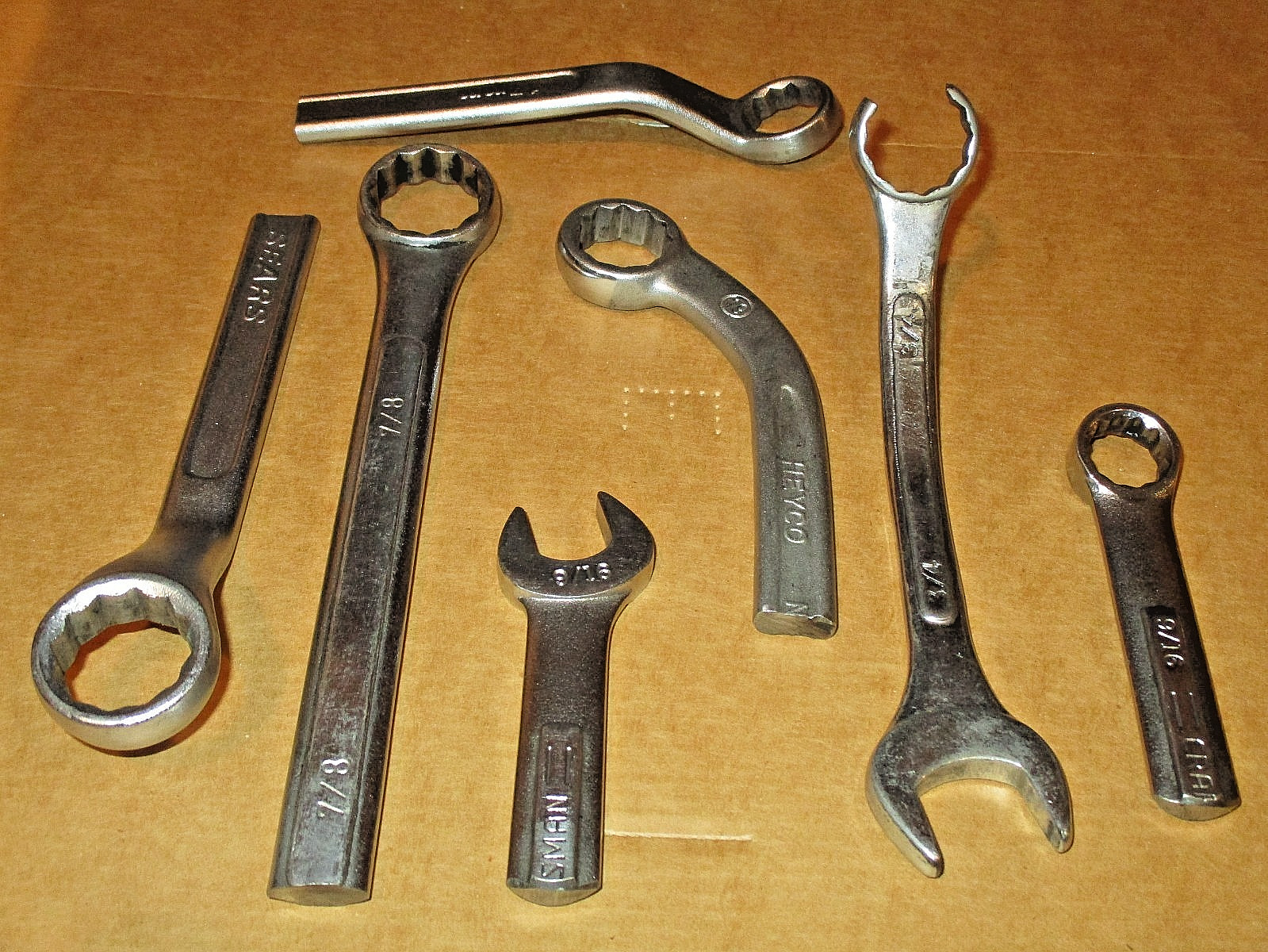 Special Cut short 12 point & open end Wrench’s (for hard to reach places) QTY. 7