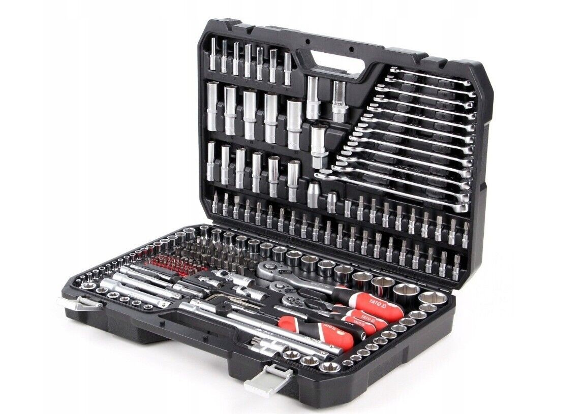 SOCKET SET RATCHET Yato Professional 216 pcs 1/2 1/4 3/8 Tools Toolbox YT-38841