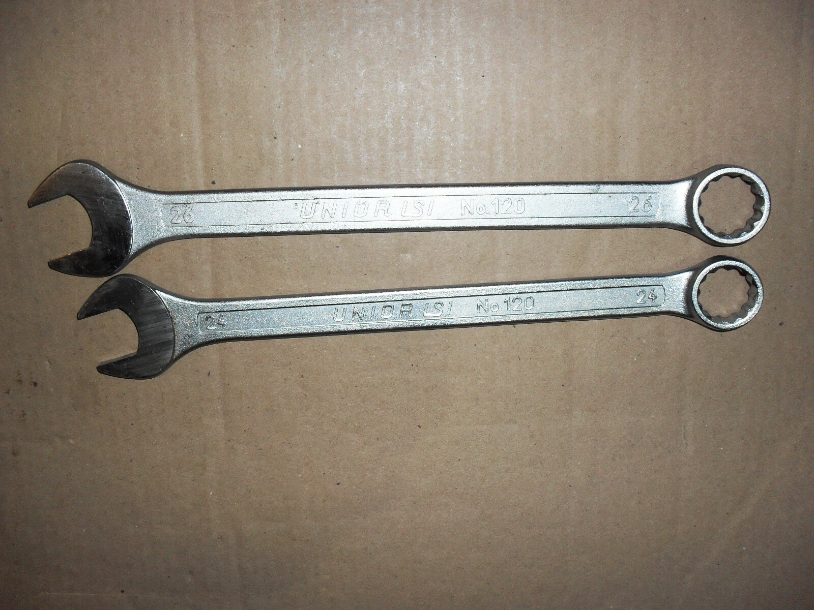 UNIOR LSI No.120 COMBINATION SPANNER SIZE; 26 & 24