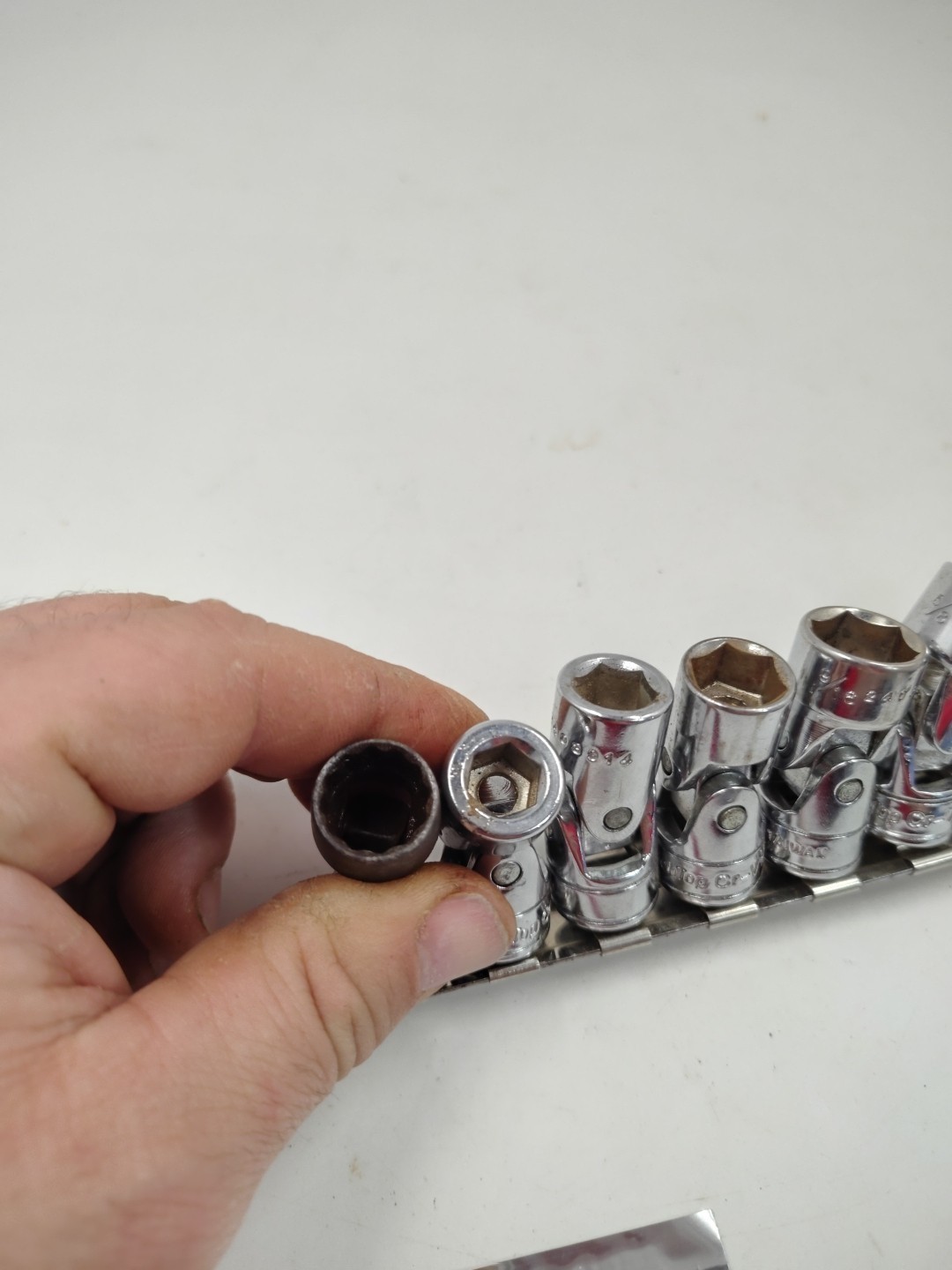 3/8 Drive Swivel Socket Set SAE 3/8–3/4 Bench Top CR-V Wobble Lot