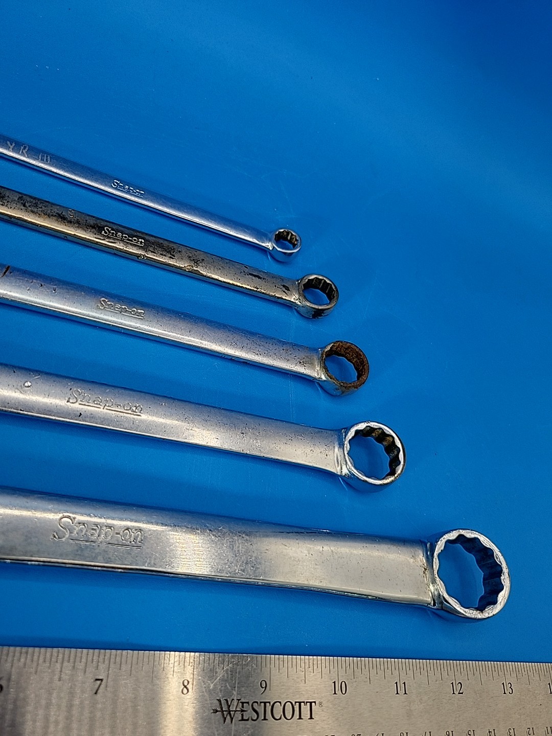 Snap-on Tools Combination Wrench Set 3/8″ to 15/16″ OEX Ser 12 Pt 5 Pcs S-12-1
