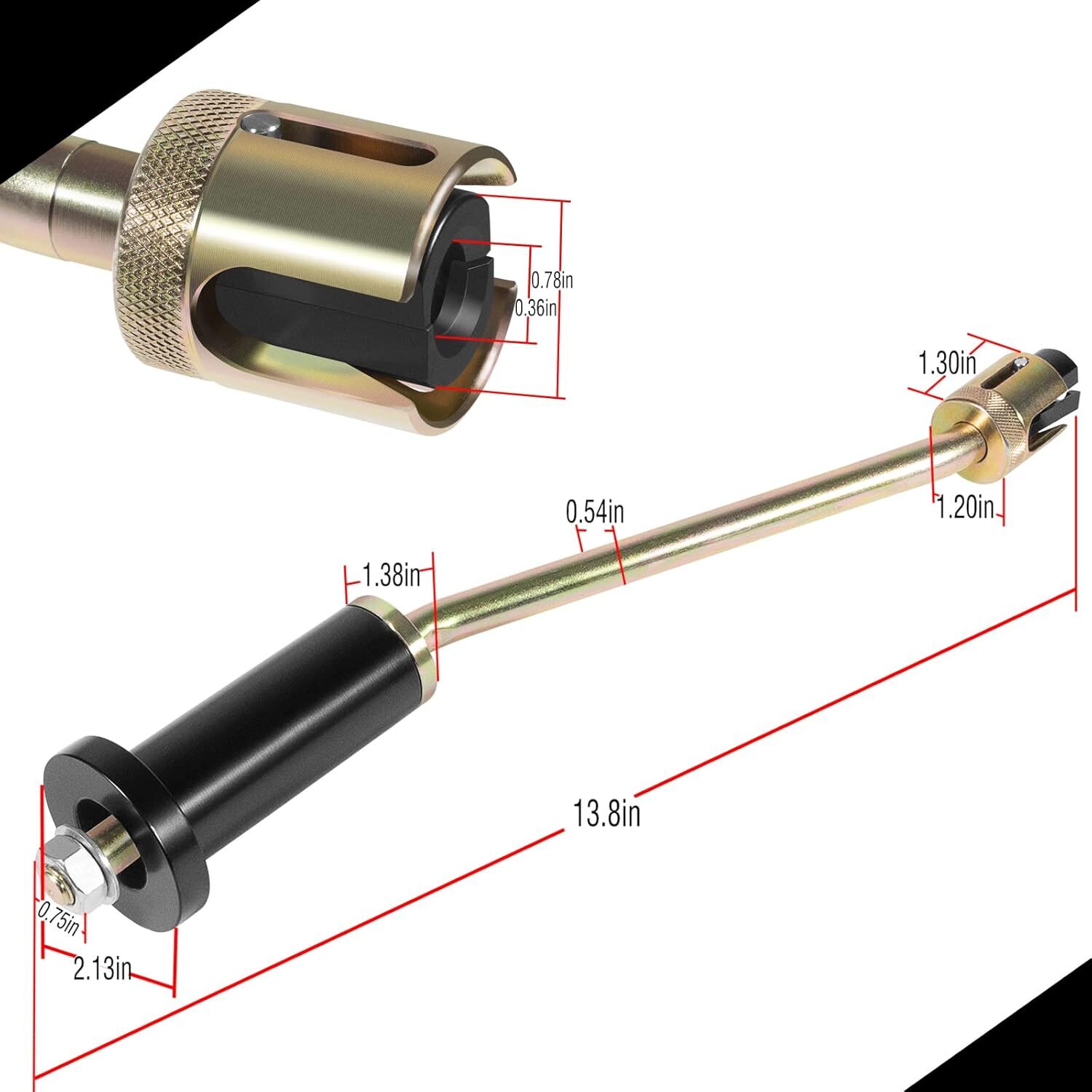 For Jaguar 3.0 310-197 Fuel Injector Remover Tool for Land Rover 5.0L V8 Engines
