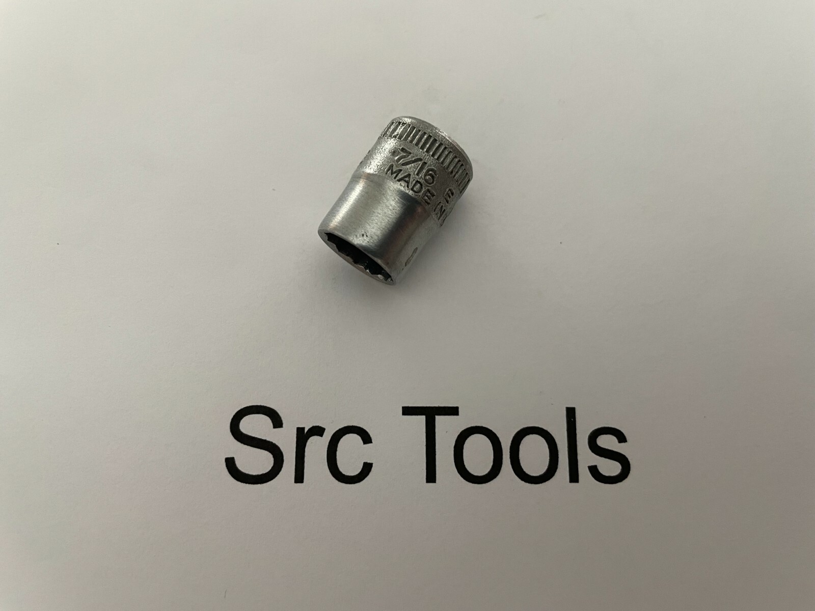 *RARE 1944* Snap-On Tools USA 9/32″ Drv 7/16″ SAE 12pt Midget Chrome Socket M-14