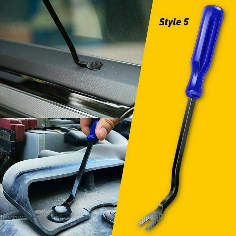 ABS Plastic Removal Tools Set Auto Blue Car Dashboard Emblems Fastener
