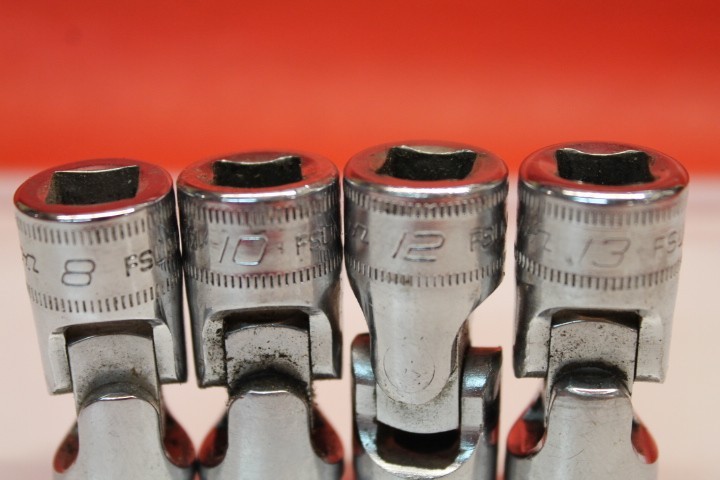 SNAP-ON 3/8″ Drive 10 PC 8, 10, 11, 12, 13, 14, 15, 17, 21, 9/16 Swivel Sockets