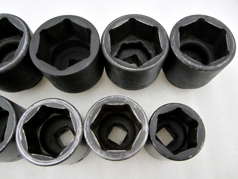 Snap-on 1/2″ Drive 10pc SAE 6pt Impact Socket Set 1″ to 1-9/16″ 309IMADDON USA