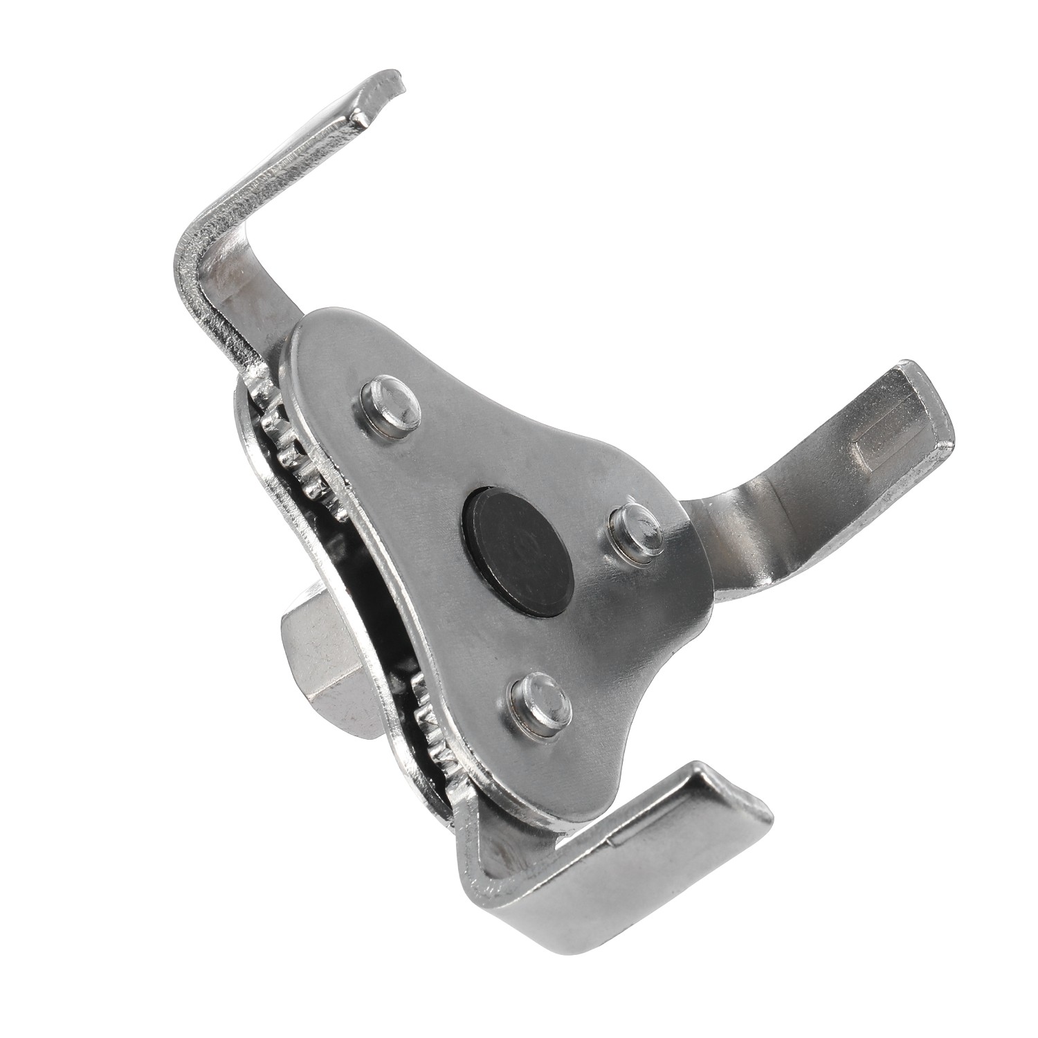Heavy Duty 3-Jaw Oil Filter Removal Tool Chrome Plated Steel 2-3/8″ to 5″ Fit