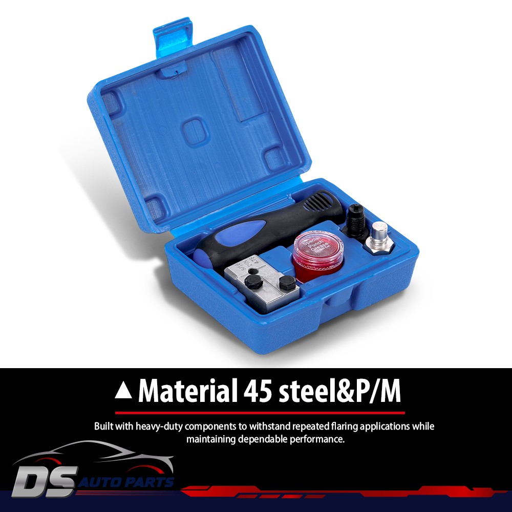 Universal Handheld Car 3/16» Single Flare W/Storage Brake Line Flaring Tool Kit