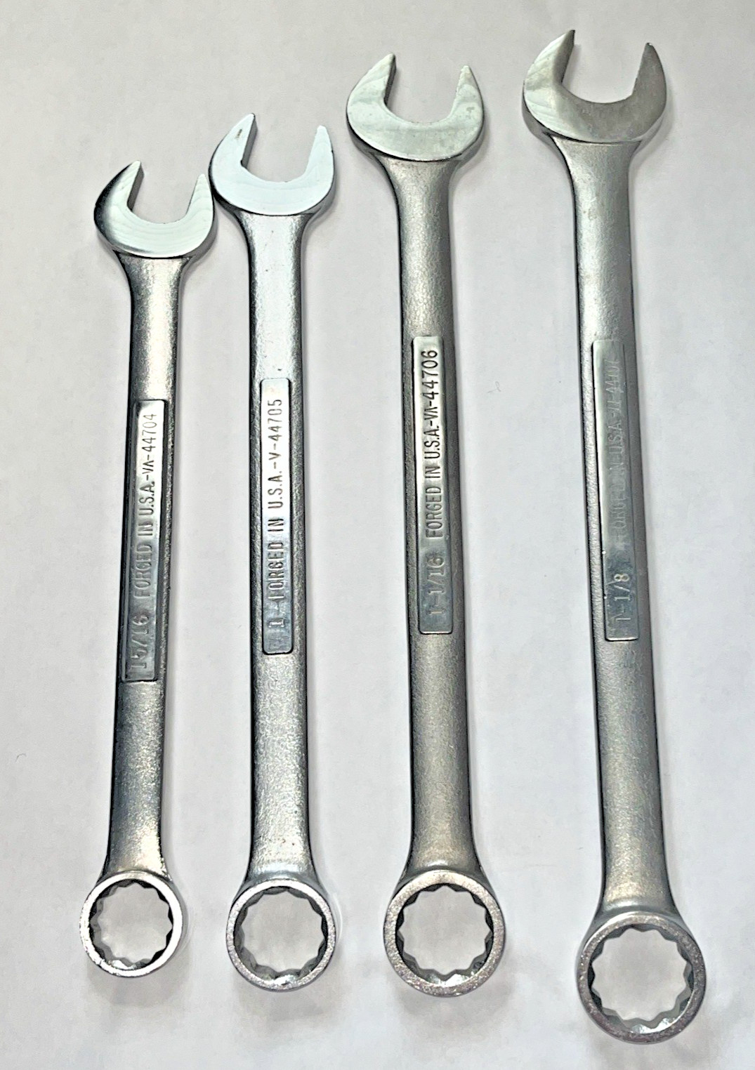 Craftsman Combination Wrenches 15/16, 1, 1-1/16 1-1/8 V Series Box End Combo USA