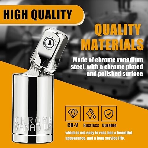 1/3 Impact Universal Joint Swivel Socket Adapter Set 1/4″ 3/8” 1/2″ Drive 360°