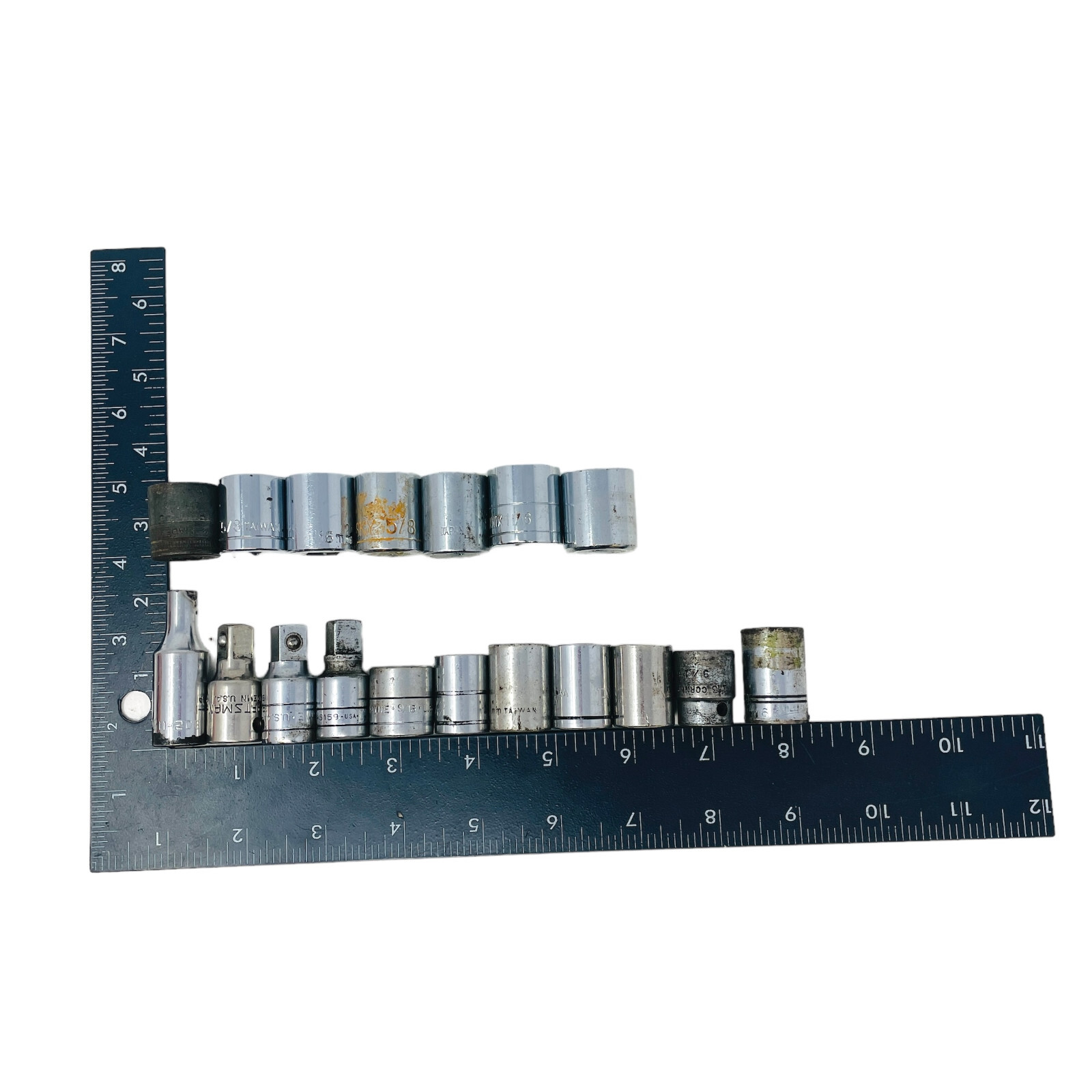 18 Pcs SK, Craftsman and Assorted 45159, 14mm 3/8 in Drive Extension, Socket Set