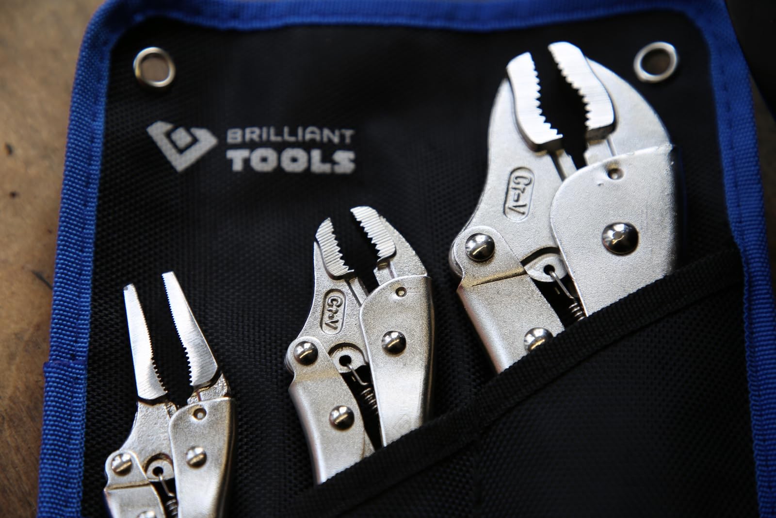 BT065003 Locking Pliers Grip Pliers Set, 3pc Powered by KS TOOLS Tool Steel