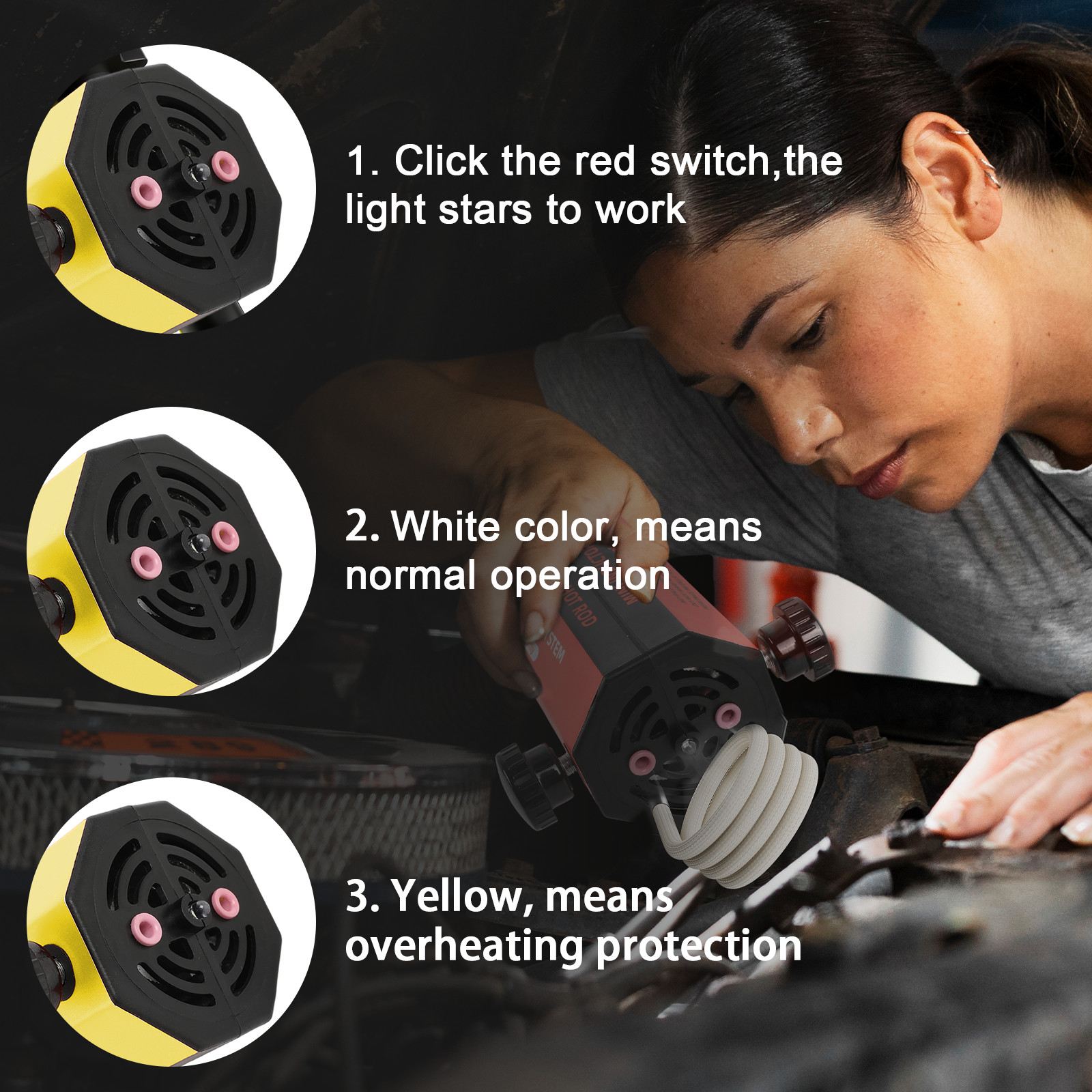 Magnetic Induction Heater Kit with 8 Coils Handheld Bolt Buster