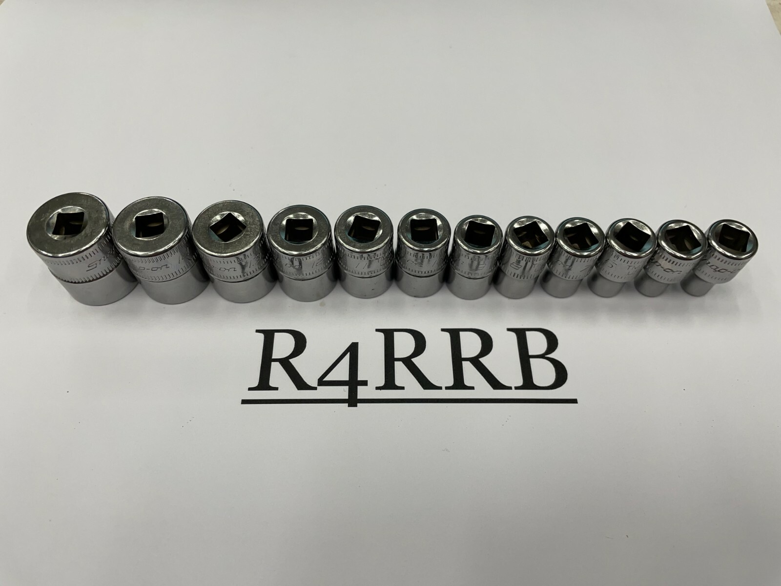 Snap-on Tools USA NEW 12pc 1/4″ Drive METRIC 6 Point Shallow Socket Set 112TMMY