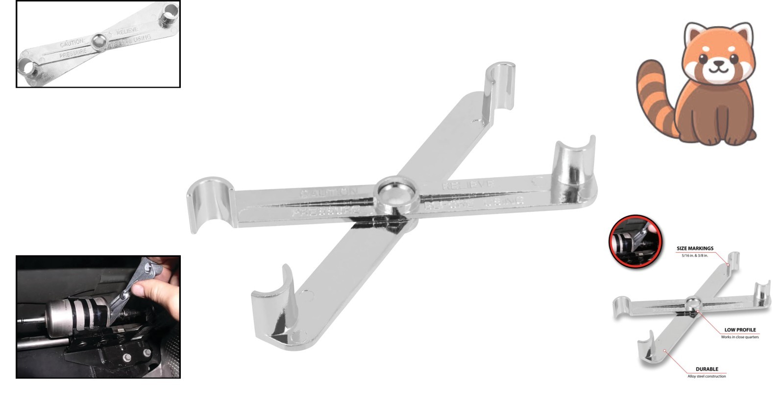 Efficient W83114 Scissor Fuel Line Disconnect Tool for 1989+ GM & Ford Vehicles