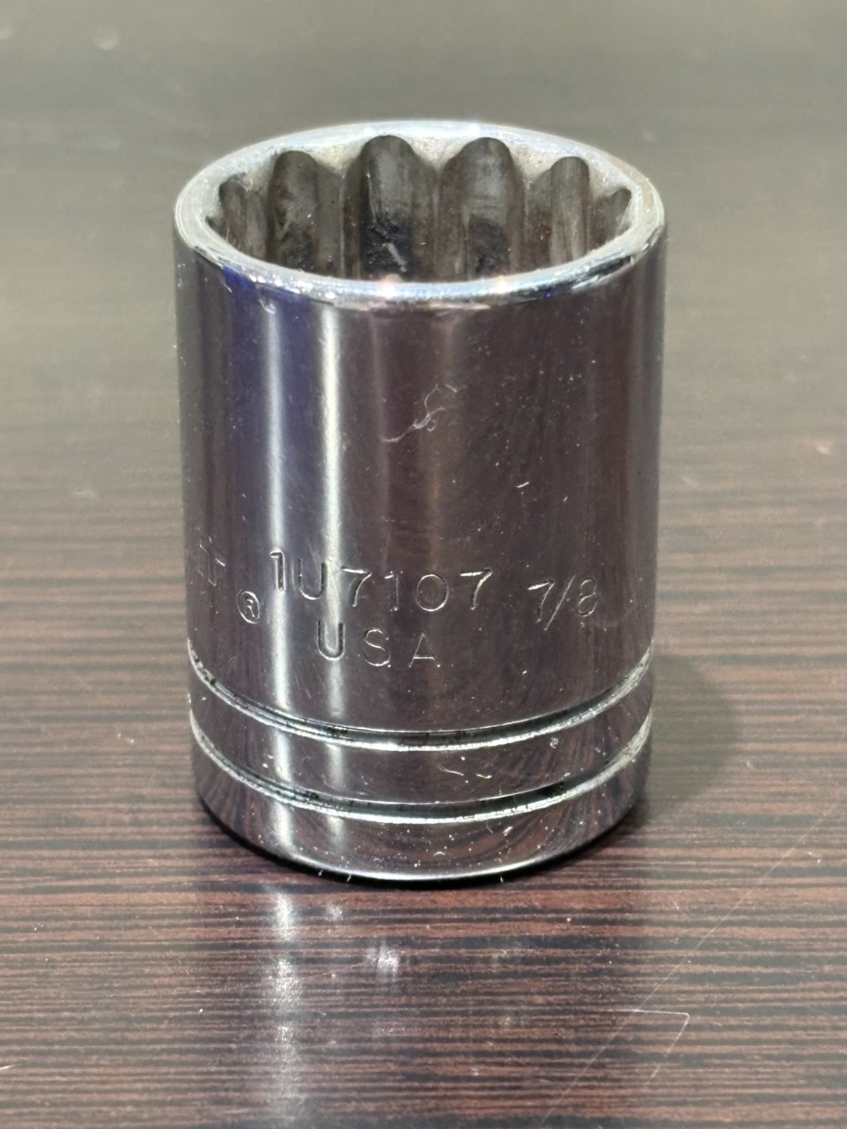 Caterpillar Tools 1U7107 7/8″ Shallow Socket 1/2″ Drive 12 Point Made in USA