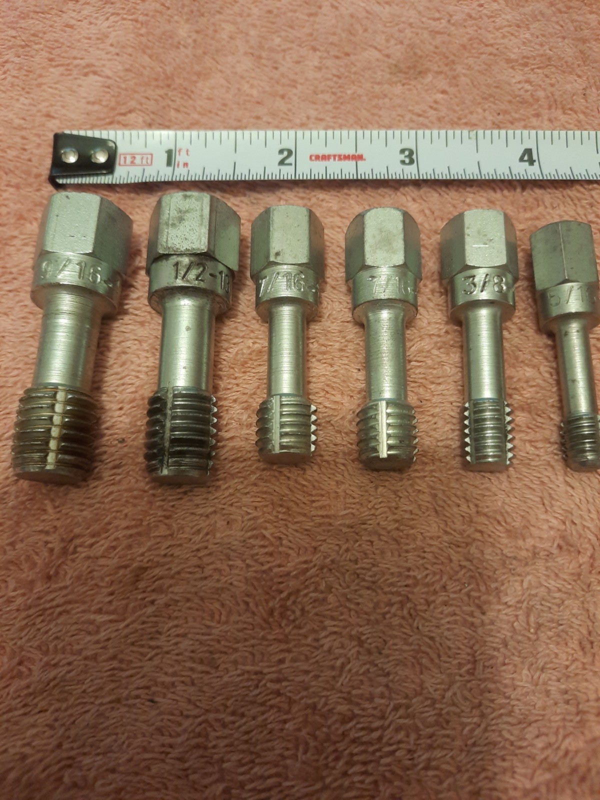 National Coarse Rethreading Taps 6 Piece Set