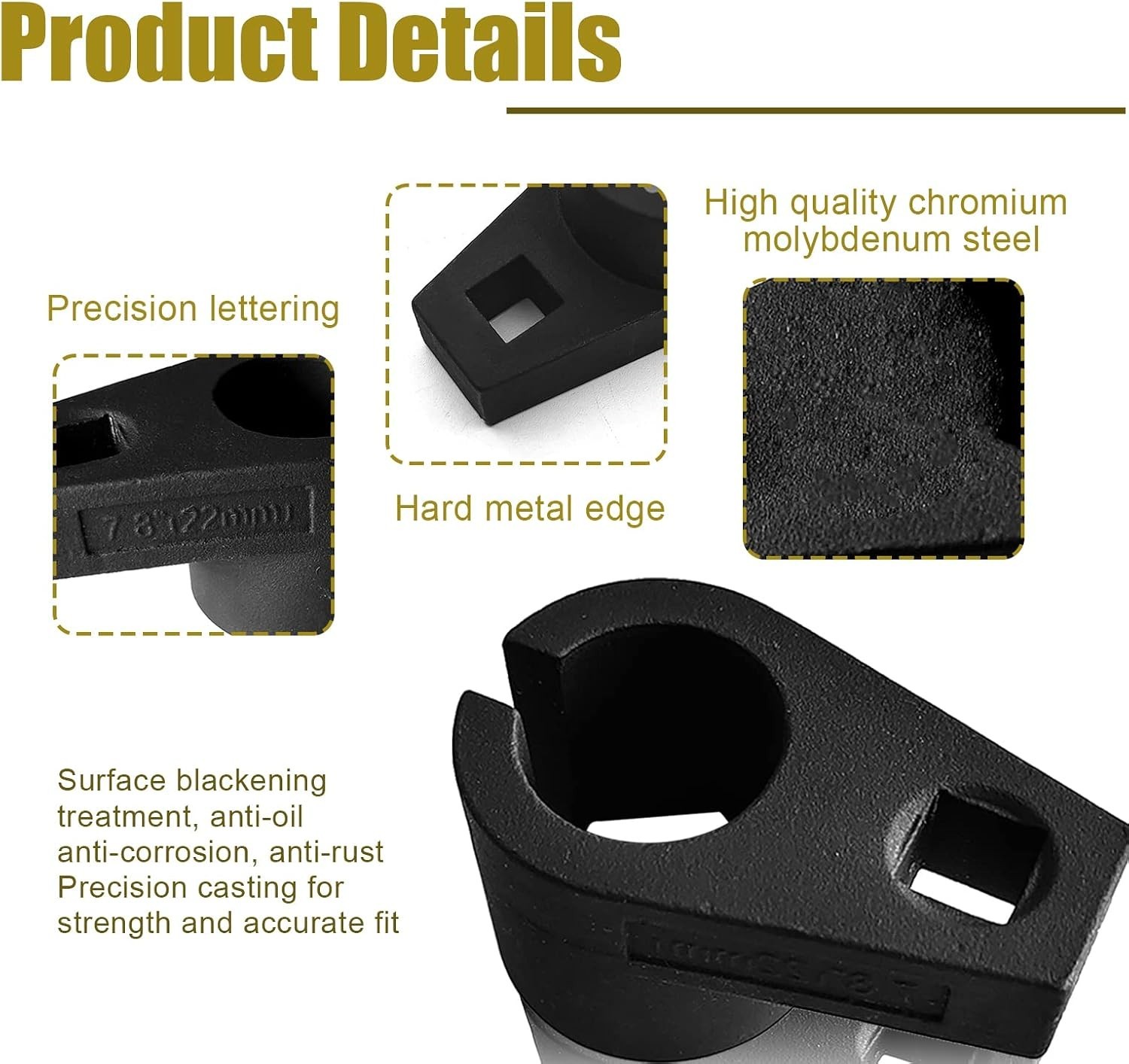 Universal Slotted Oxygen Sensor Socket 7/8″ – Efficient Repairs for Cars