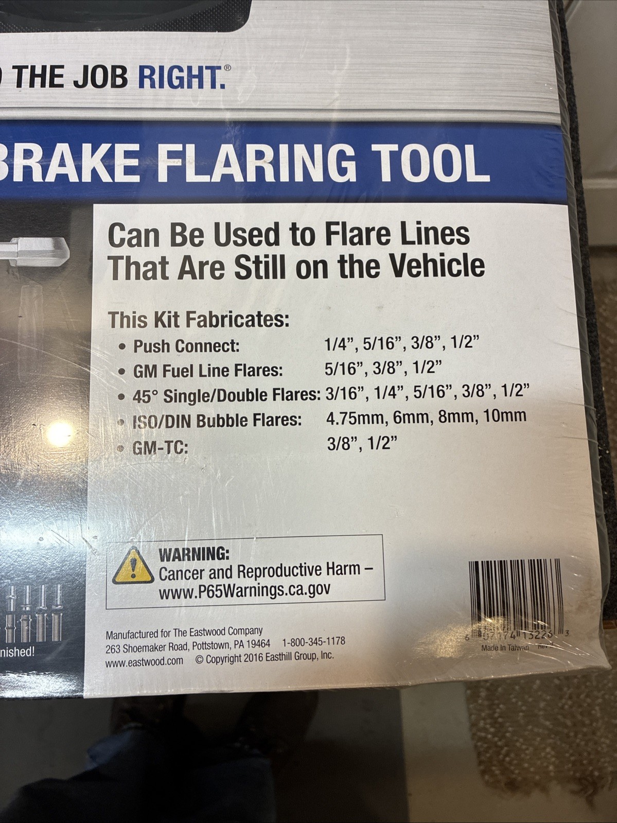 Eastwood Hydraulic Brake Flaring Tool