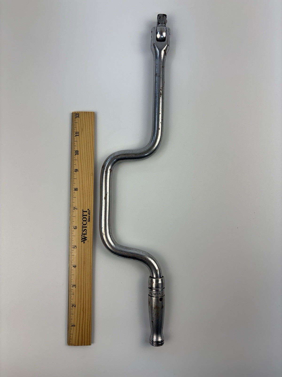 Snap-on SN4L 1/2” Drive Speed Brace Speeder Crank Handle Flex Head USA