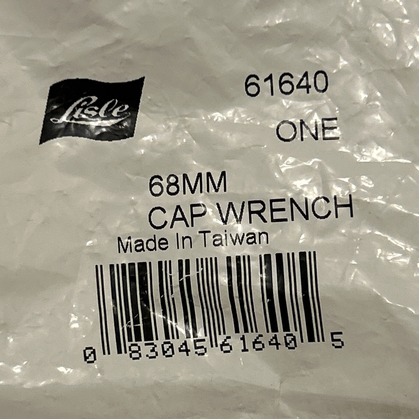 End Cap Filter Wrench 68mm – Lisle Tool Corporation 61640