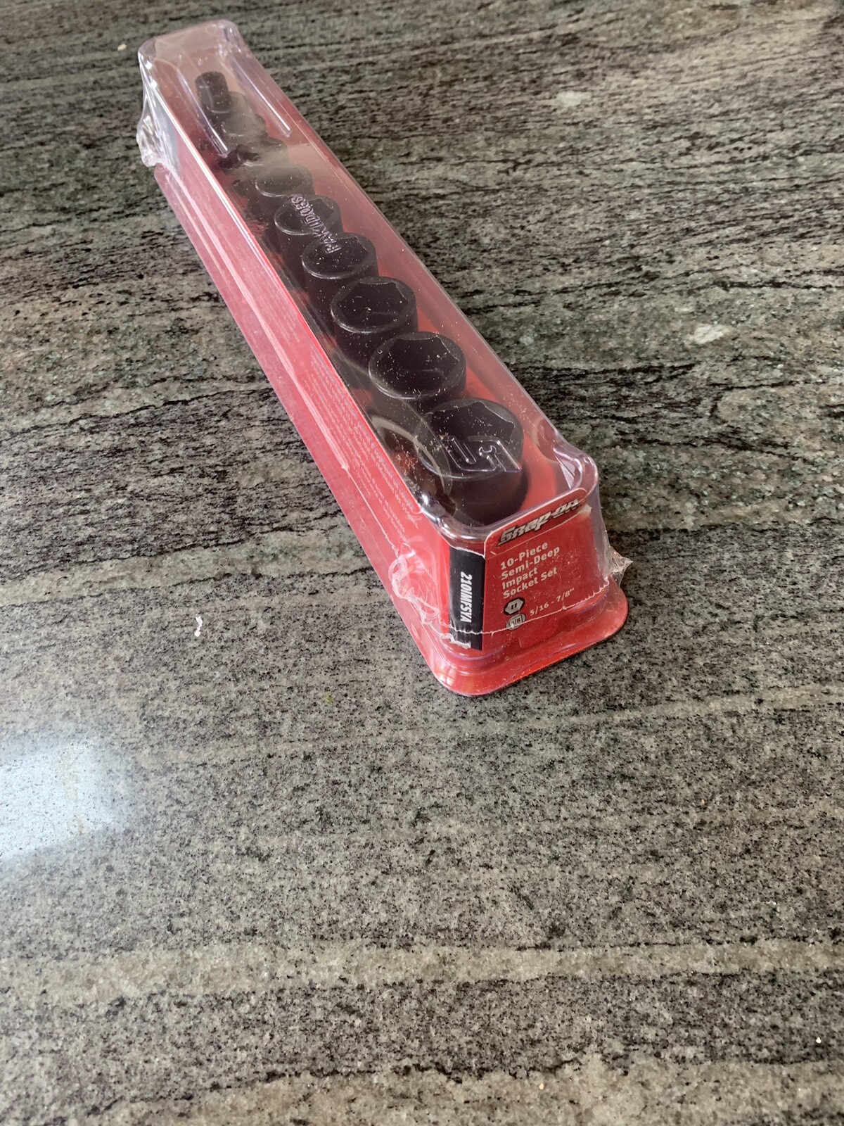 Snap On 210imfsya 10 pc 3/8 drive 6 point semi deep impact socket set sealed