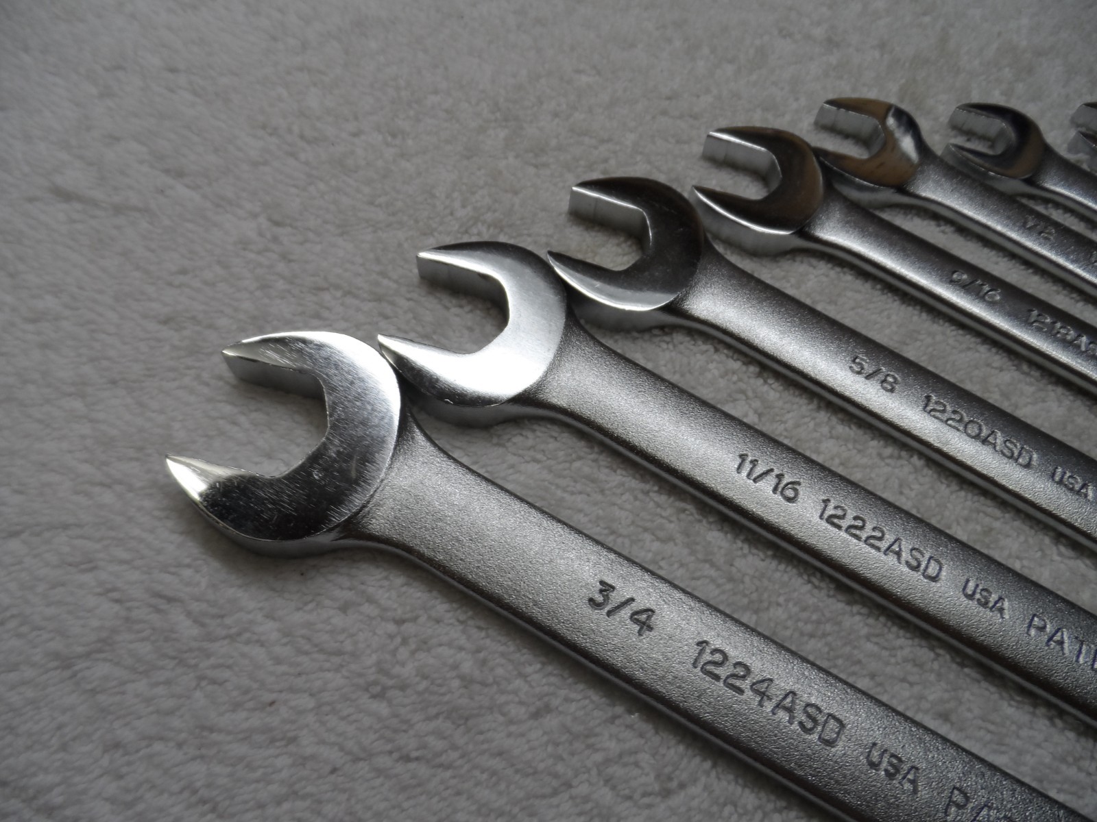 Proto Anti-Slip Design Standard SAE Combination Wrench Set USA 12pt – 7 pcs