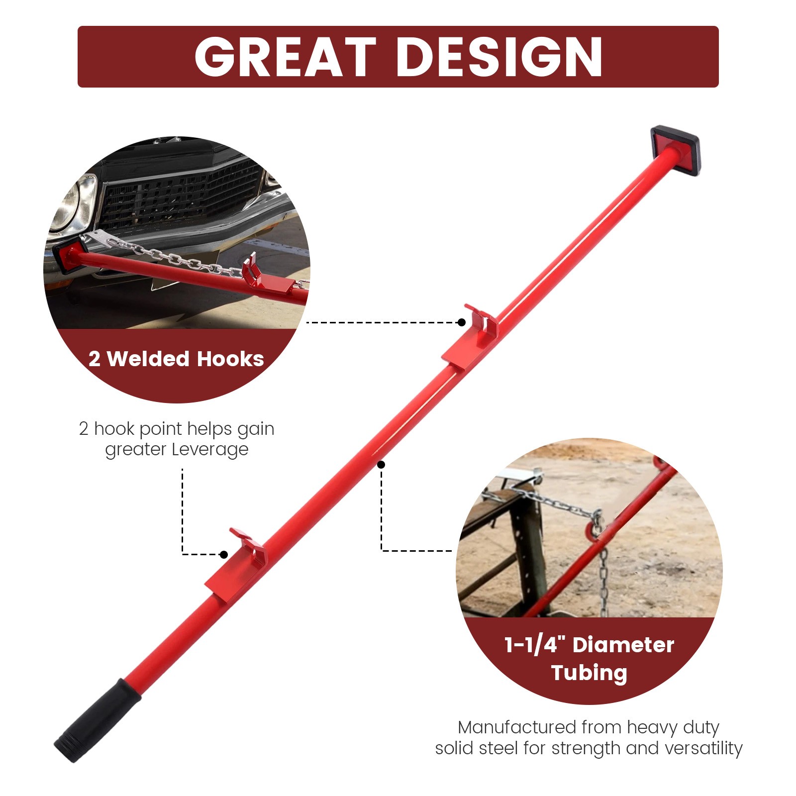 Universal Auto Body Alignment Bar DIY Dent Repair Tool For Bumpers/Panels/Hoods