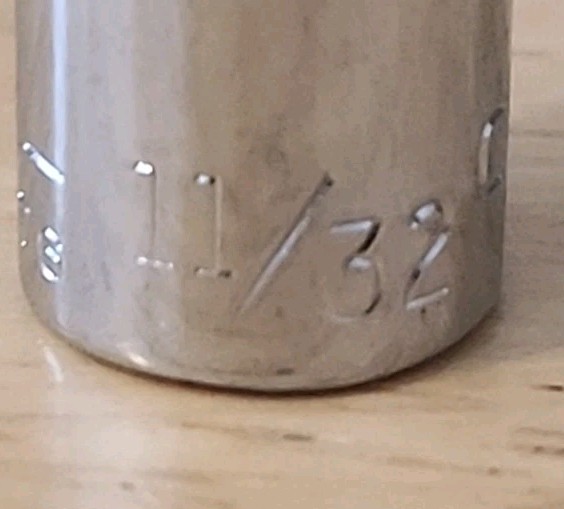 Craftsman Made In USA SAE 6 PT 1/4 Drive Sockets -V-5/16, 11/32, 3/8, 7/16, 1/2