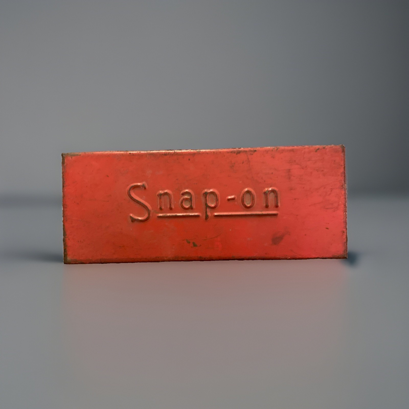 Vintage Snap On Tool Box Red Small Socket Rare Antique Early Font Free Ship!