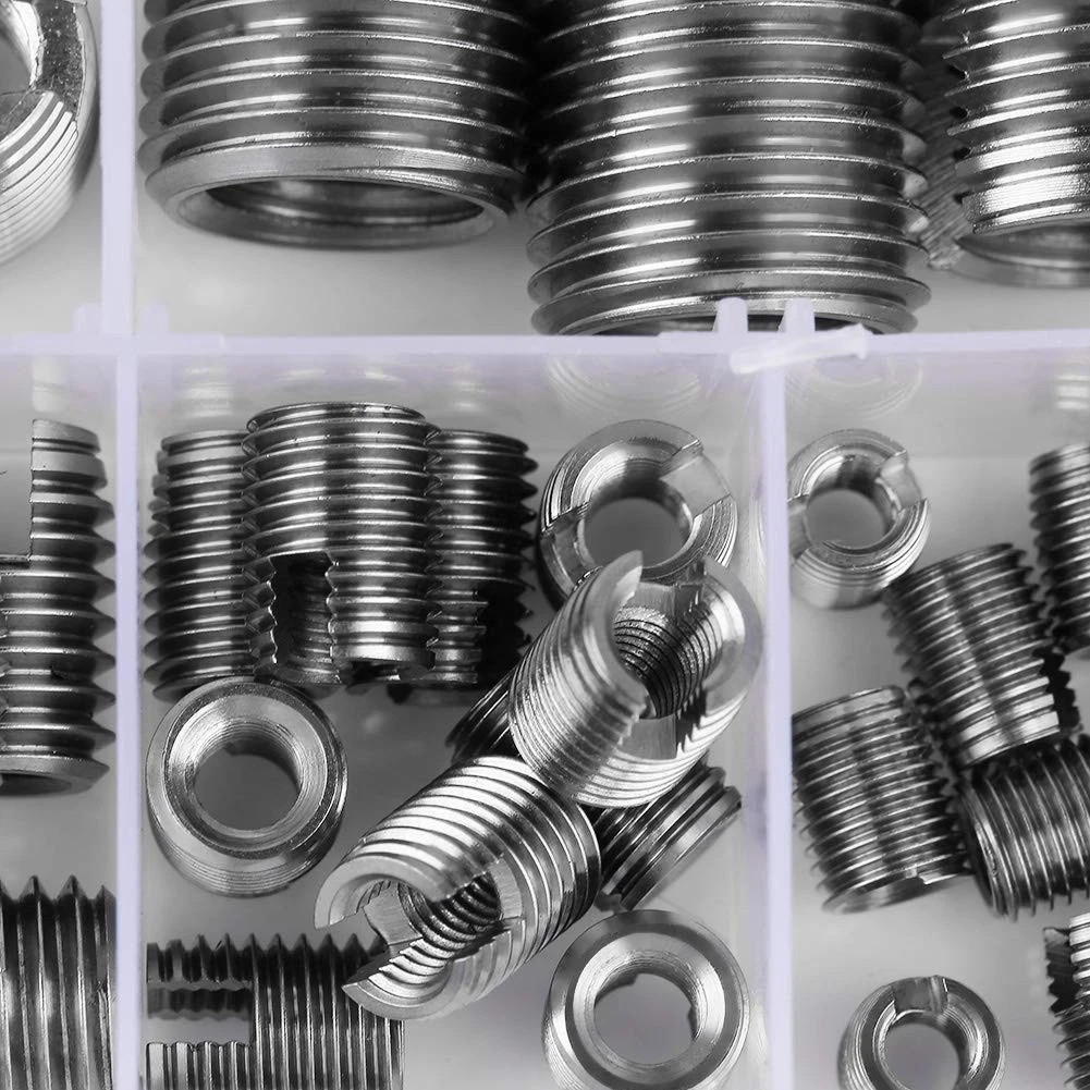 50Pcs Stainless Steel Inner Thread Self Tapping Thread Inserts Set Reinforce …