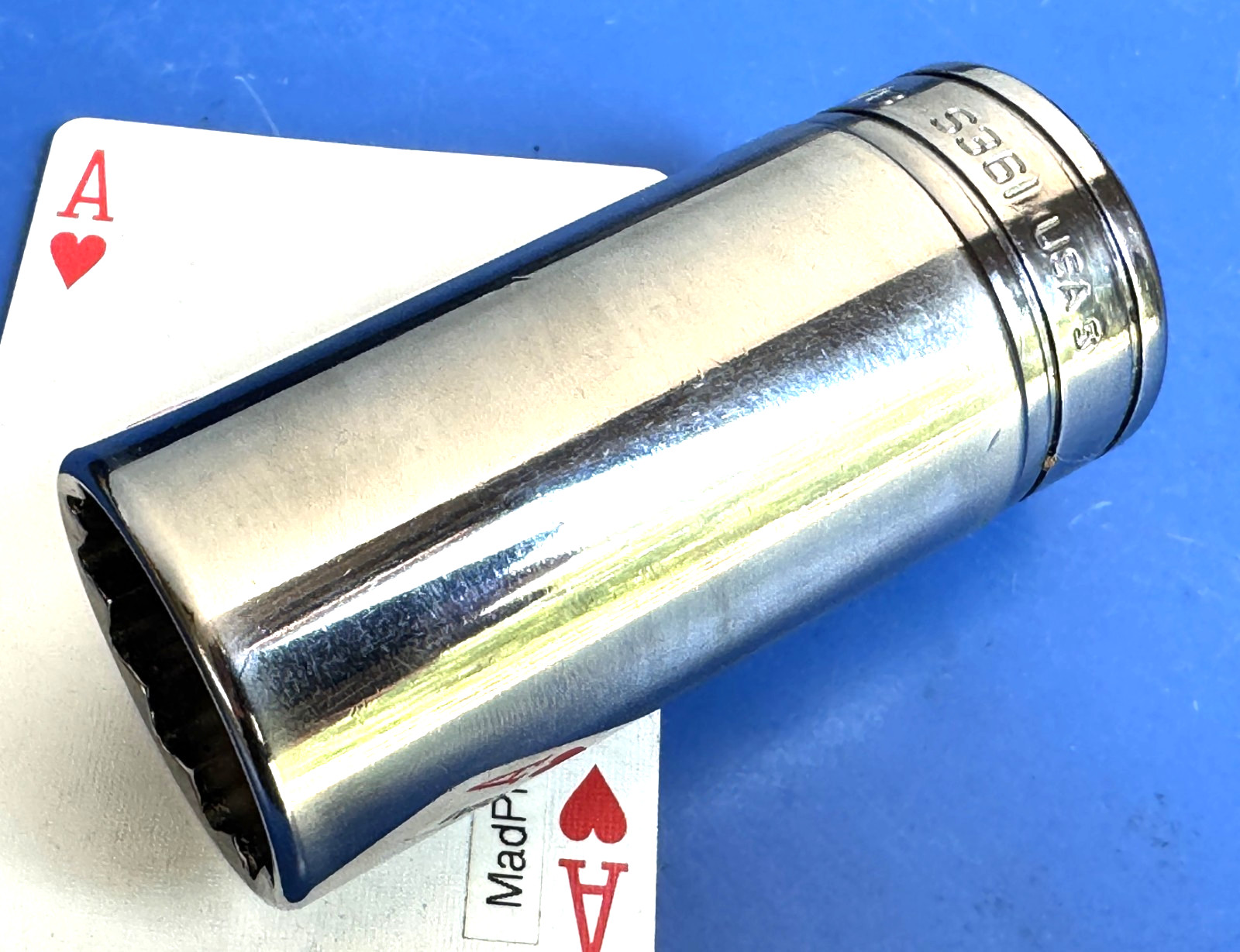 Snap-on tools 1/2″ drive SAE 1-1/8″ Deep Chrome 12-point Socket wrench S361 NEW