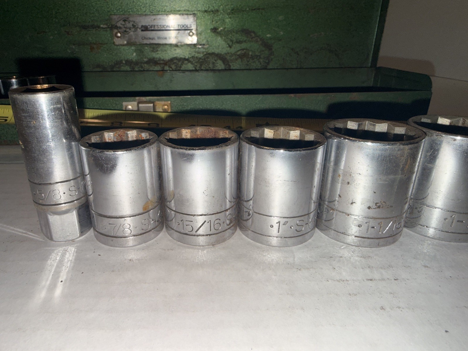 SK Hand Tools standard Chrome Socket set mixed sizes see pictures