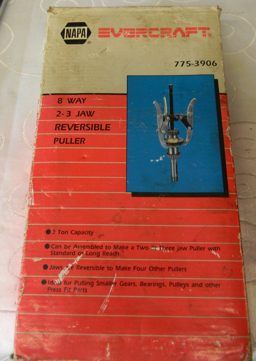 NAPA EVERCRAFT 8 WAY 2-3 JAW REVERSIBLE PULLER #775-3906