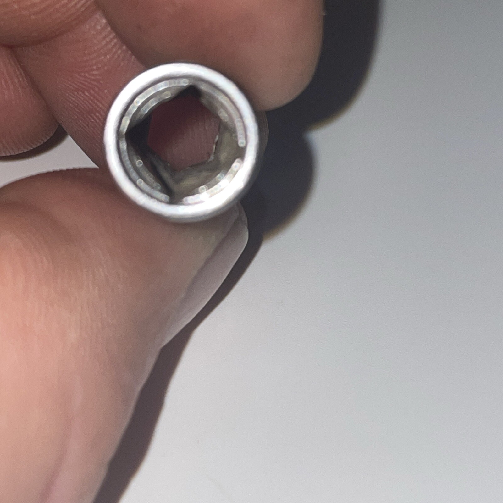 Vintage Craftsman USA 6mm 6 Point 1/4″ Drive Shallow Socket 43502, -VV- Series