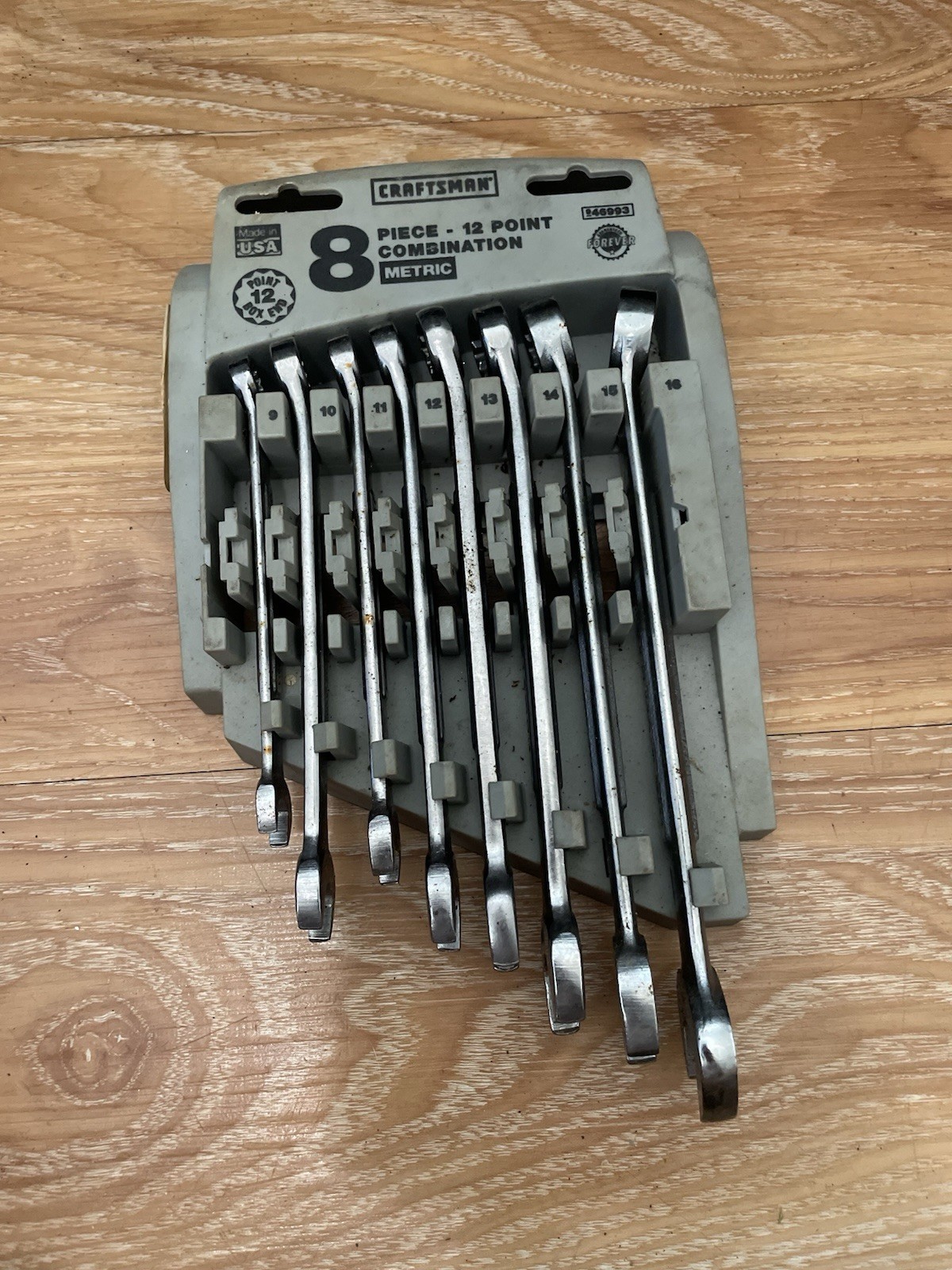 Craftsman 8 Piece 12 Point Combination Metric Box End Wrench Set Free Shipping