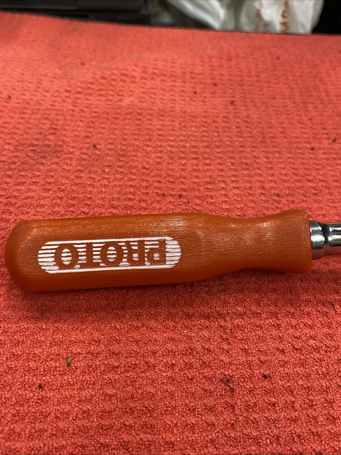 PROTO Tools USA 5267FL (Rare) Indexing Locking Flex Head Red Ratchet, 3/8” Drive