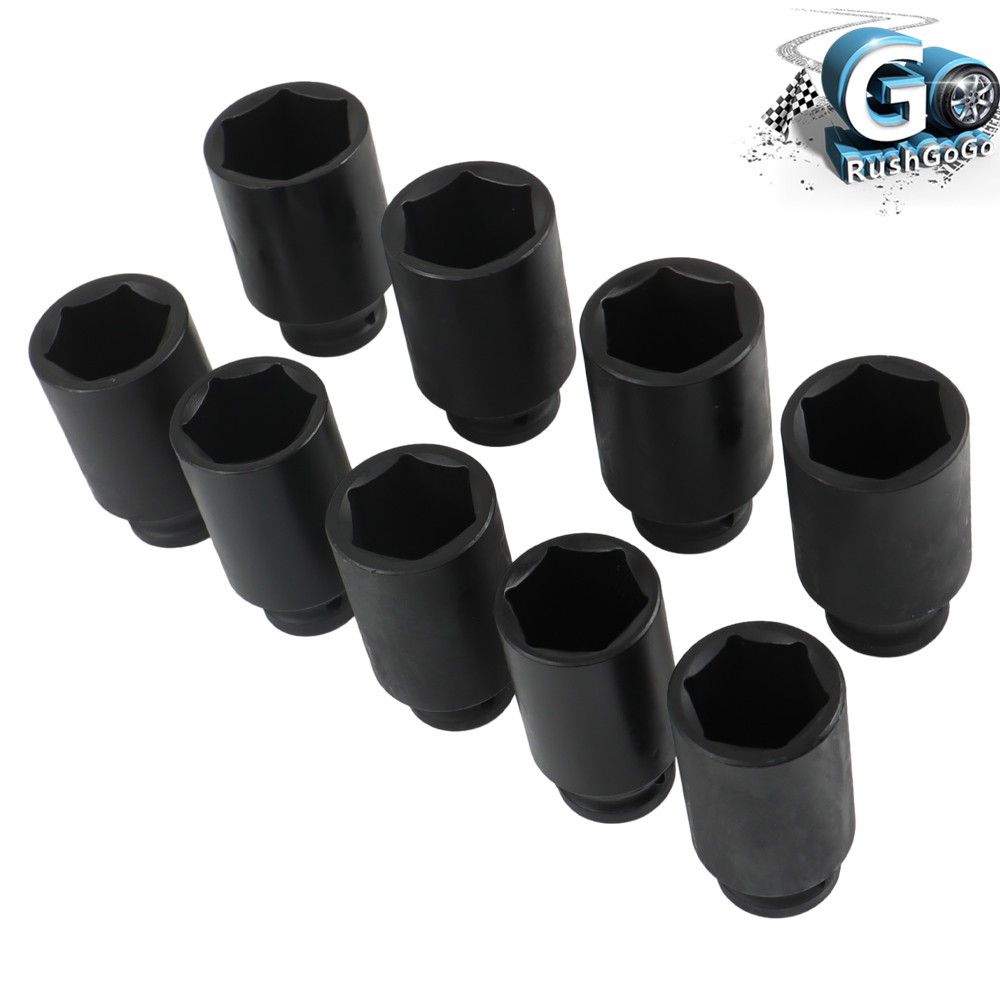 Deep Impact Socket Tool 9PCS Set 1/2″ Drive Metric Axle Hub Nut Socket 29-38mm