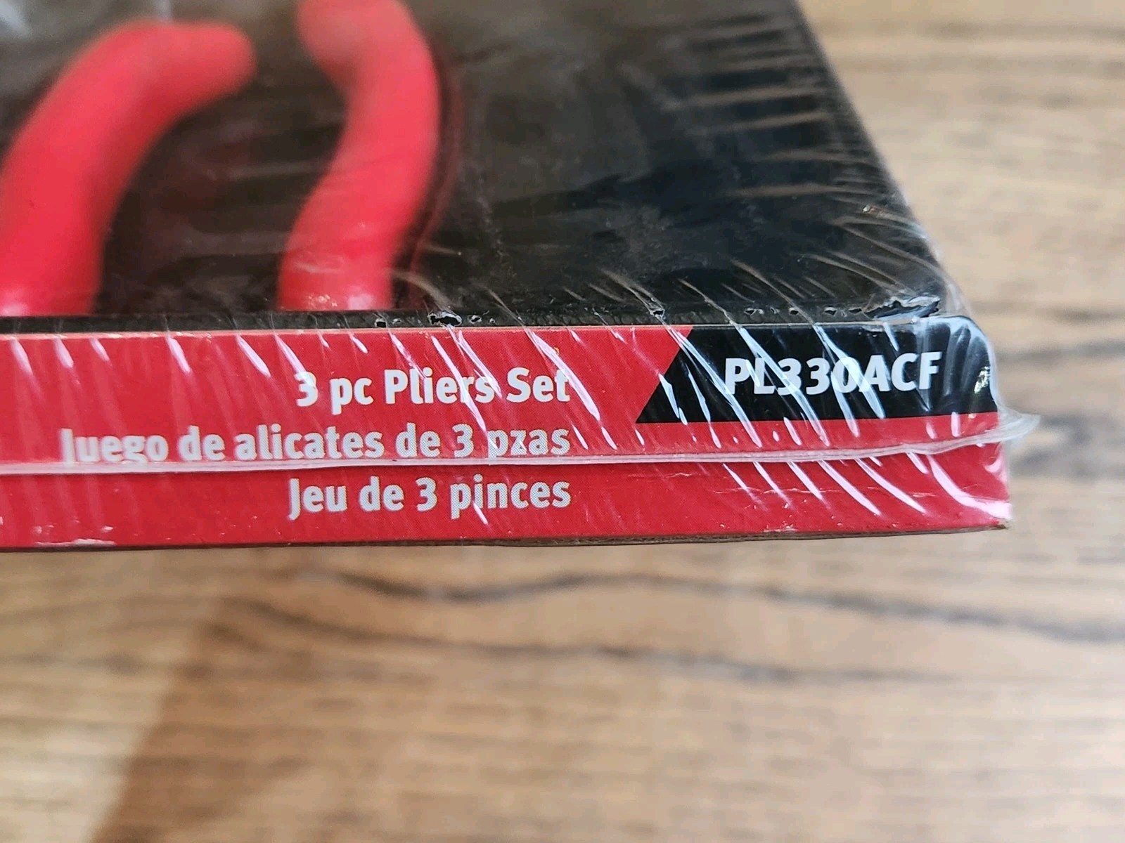 New Snap-on 3pc Heavy Duty Pliers Set PL330ACF Red Grip 312CF 49ACF 911CF