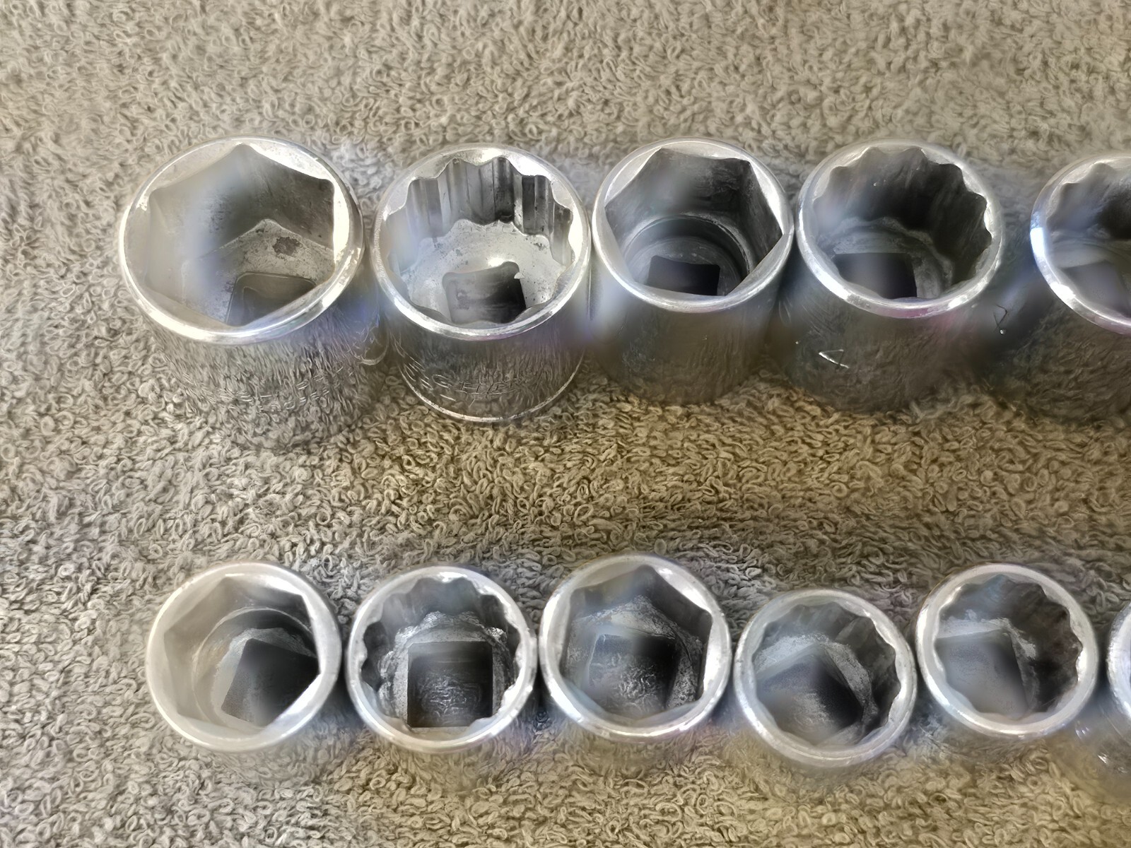 29 Proto Professional Sae Deep Well Socket Ratchet Set 3/8″ Drive 7/8 5/8 1/2″