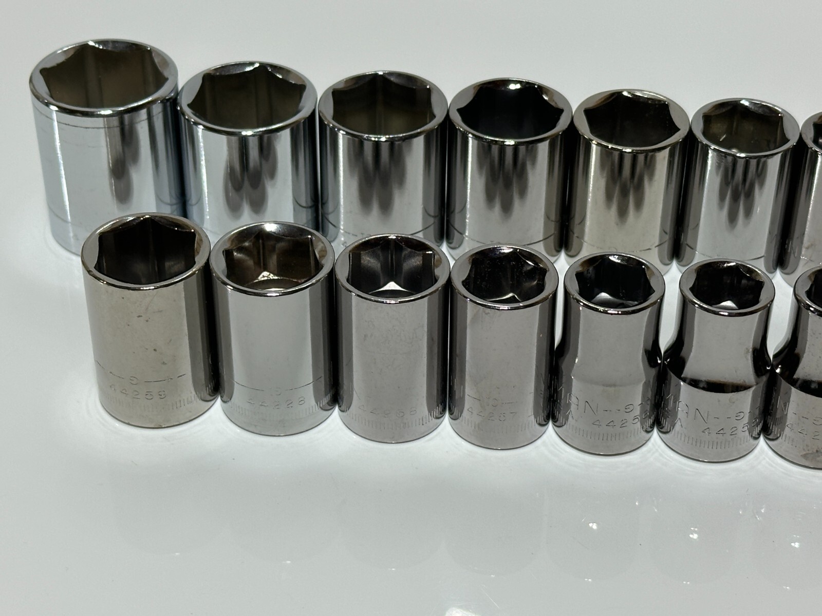 Craftsman USA G (NOS) 20pc SAE & Metric Shallow Socket Set – 1/2″ Drive, 6 Point
