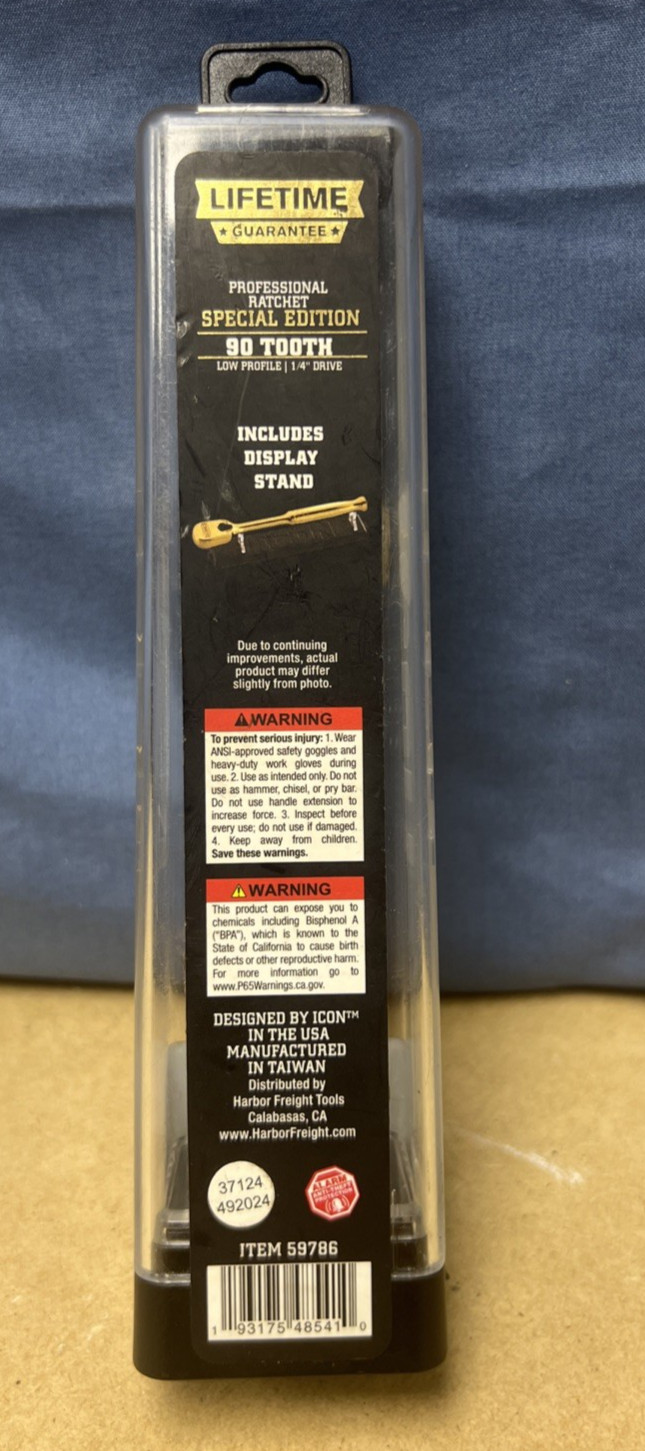 ICON 1/4″ Ratchet 24K Gold Plated Special Edition 59786
