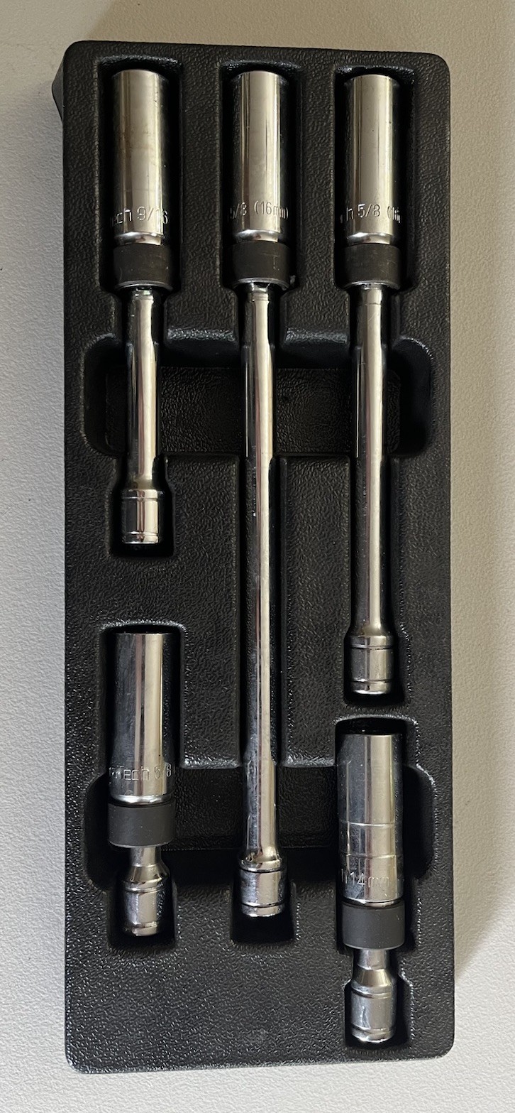 DURATECH 5PCS Swivel Magnetic Spark Plug Socket 5PC (5/8″, 9/16″, 0.551″)