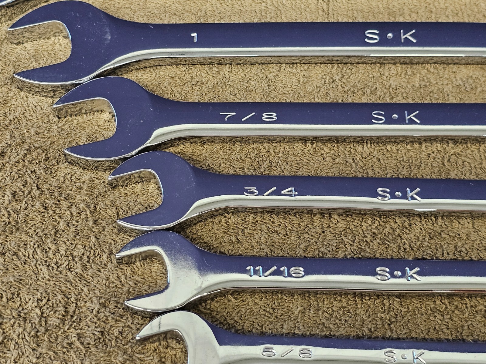 SK Combination Wrench Set SAE 88232 1-1/4 7/8 3/4 9/16 1/2 3/8 1/4 10mm 88000