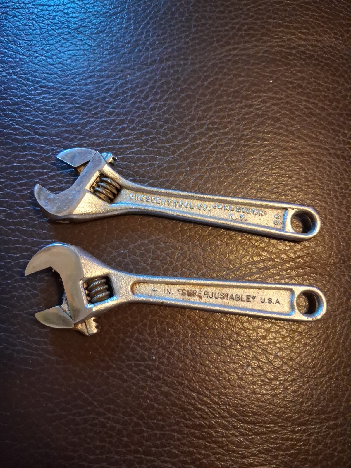Lot Of 2 Vintage JH Williams 4″ & Crescent 4″ Adjustable Wrench USA