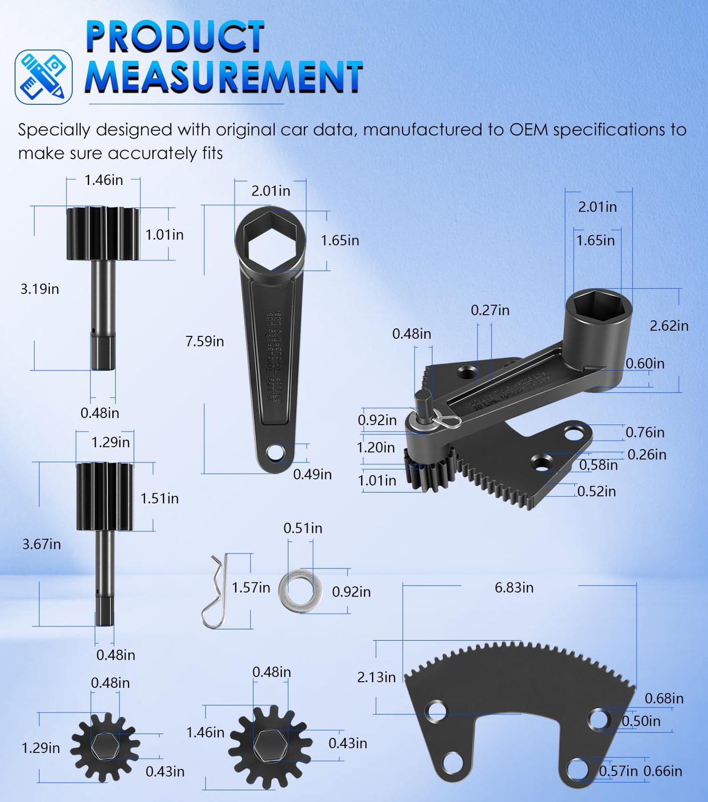 for Vw 36mm Axle Nut & Flywheel Gland Nut 000133 Torque Multiplier Leverage Tool