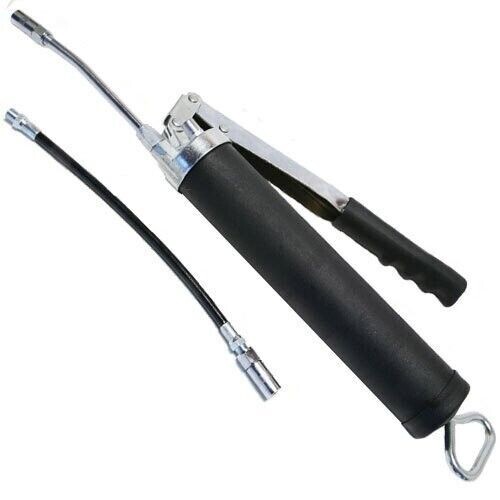 3 WAY 500CC LEVER ACTION 400G GREASE GREASING GUN WITH 2 DELIVERY HOSES DIY NEW